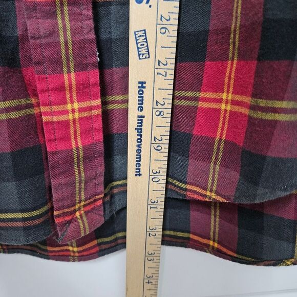 Polo Ralph Lauren Shirt Men's Medium Plaid Flannel Button Down Red Green Soft - Picture 5 of 7